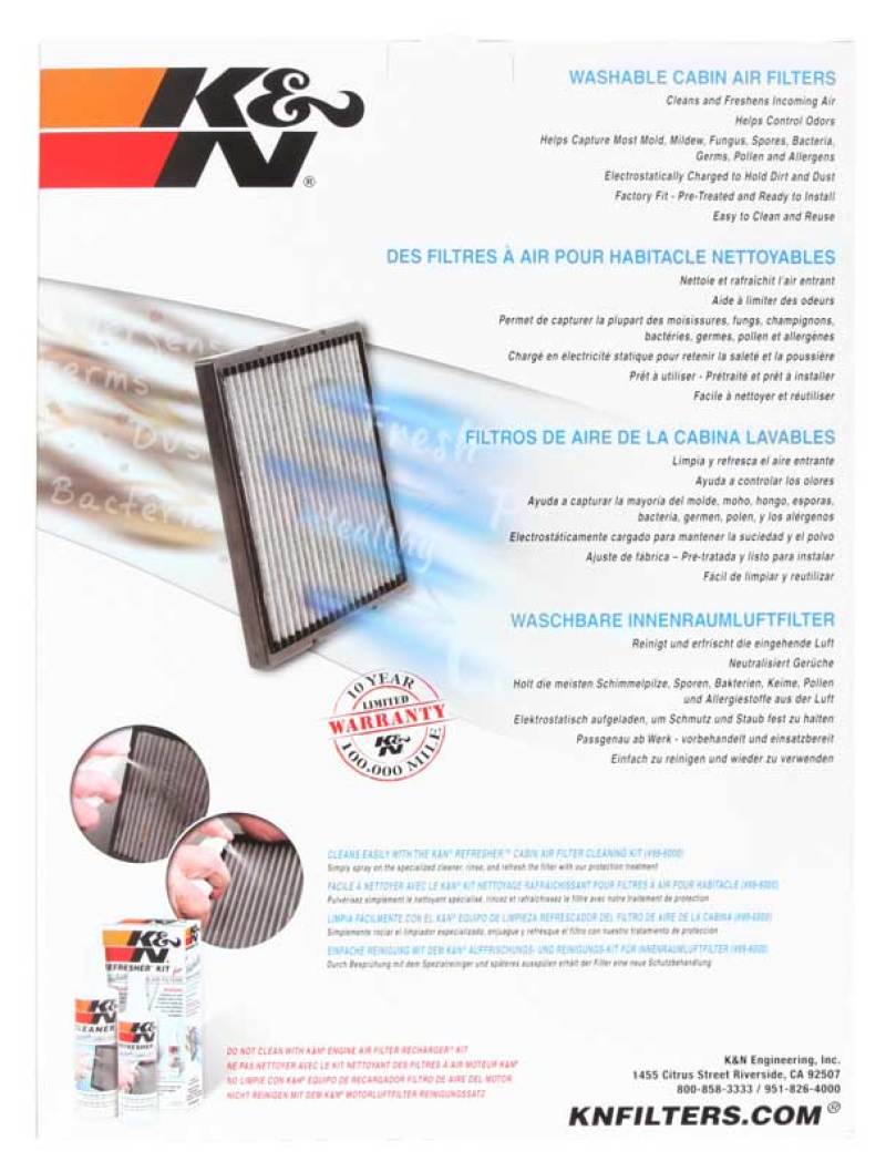 KN Cabin Air Filters