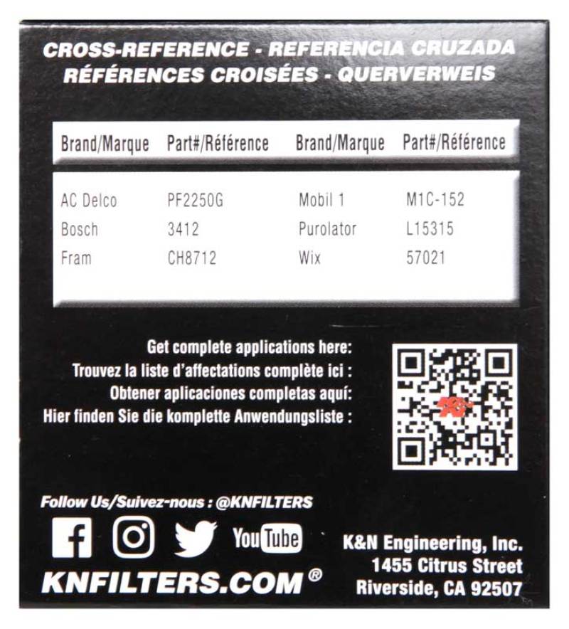 KN Premium Wrench-Off Oil Filt