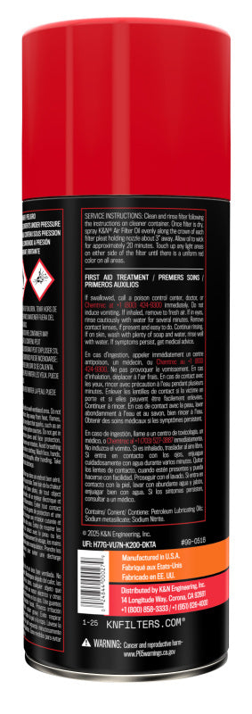 KN Filter Recharge Kit Aerosol