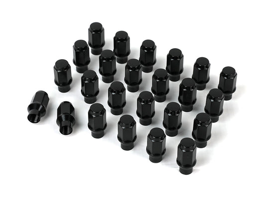 ICON Alloys Lug Nut Kit M14 X 1.5 Extended Thread With Custom Shank Black 24 Count