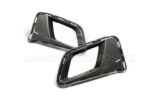 Anderson Composites AC-ADB17CHCAMZL-LE Type-LE Carbon Fiber Air Duct Bezels For 2017-2021 Chevrolet Camaro ZL1 1LE