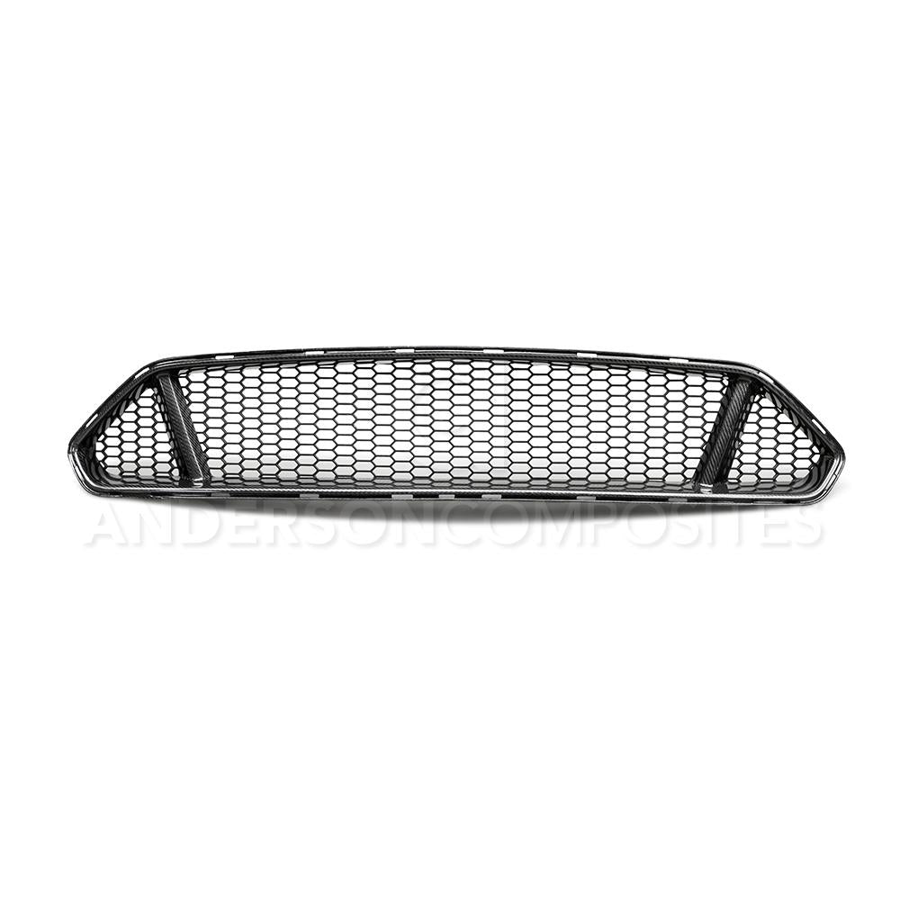 Anderson Composites AC-FG18FDMU-GT Type-GT Carbon Fiber Upper Grille For 2018-2020 Ford Mustang GT