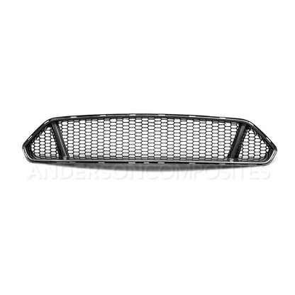 Anderson Composites AC-FG18FDMU-GT Type-GT Carbon Fiber Upper Grille For 2018-2020 Ford Mustang GT