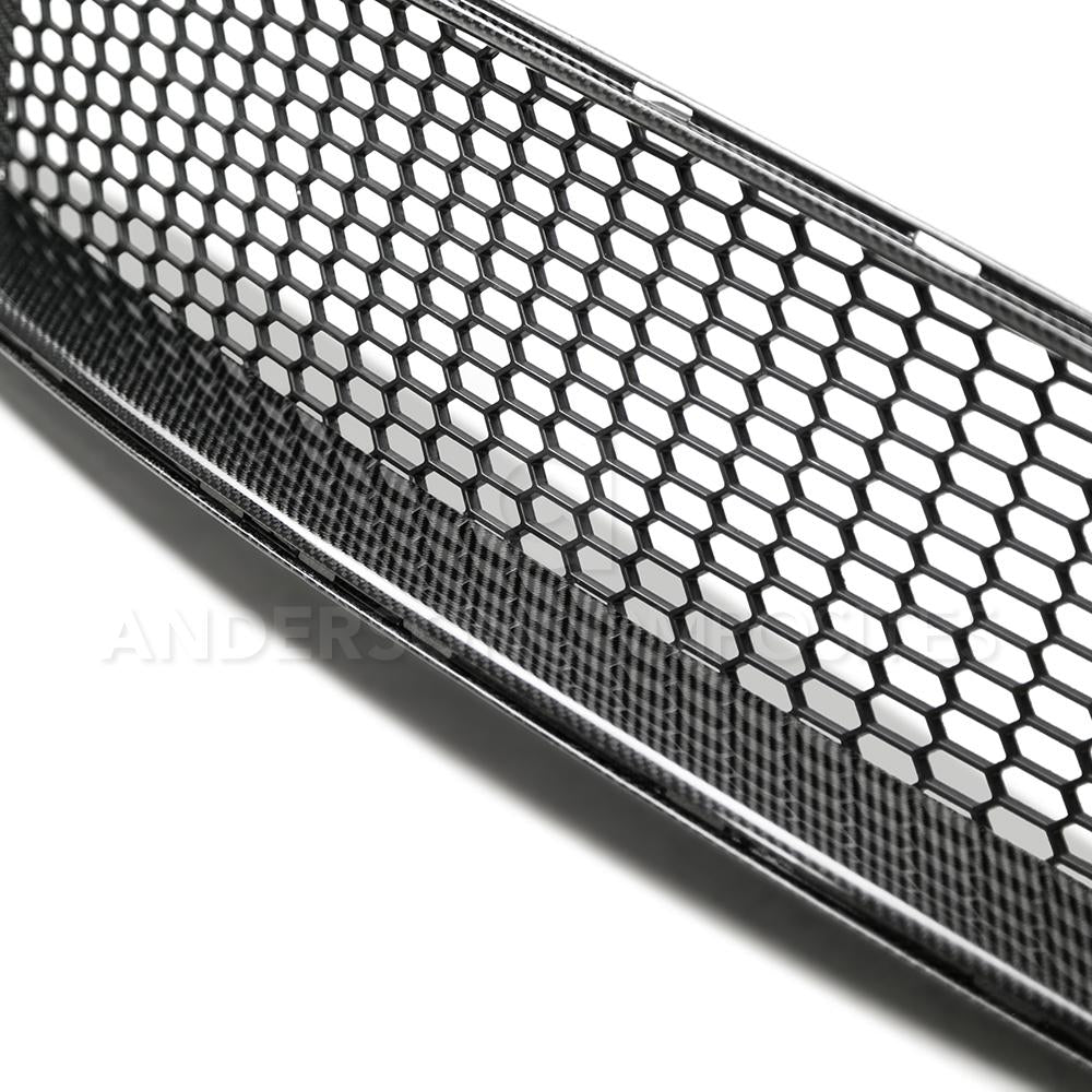 Anderson Composites AC-FG18FDMU-GT Type-GT Carbon Fiber Upper Grille For 2018-2020 Ford Mustang GT