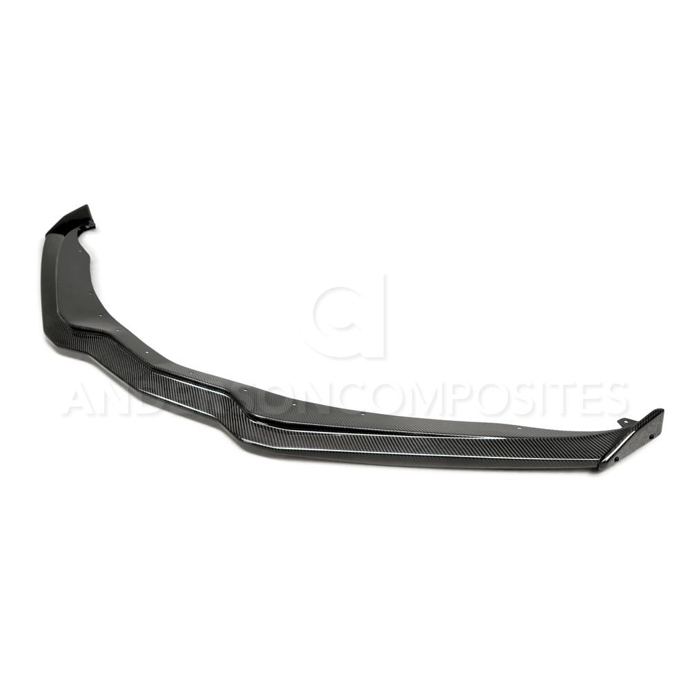 Anderson Composites AC-FL14CHC7-Z6 Carbon Fiber Front Splitter With Small End Caps For 2015-2019 Chevrolet Corvette C7 Z06