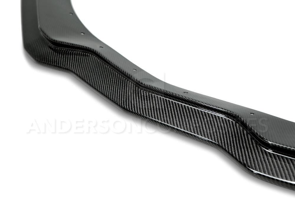 Anderson Composites AC-FL14CHC7-Z6 Carbon Fiber Front Splitter With Small End Caps For 2015-2019 Chevrolet Corvette C7 Z06