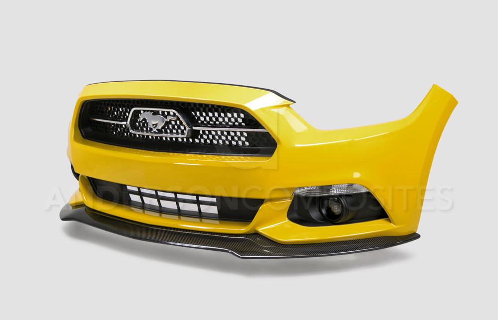 Anderson Composites AC-FL15FDMU-AC Type-AC Carbon Fiber Front Chin Splitter For 2015-2017 Ford Mustang