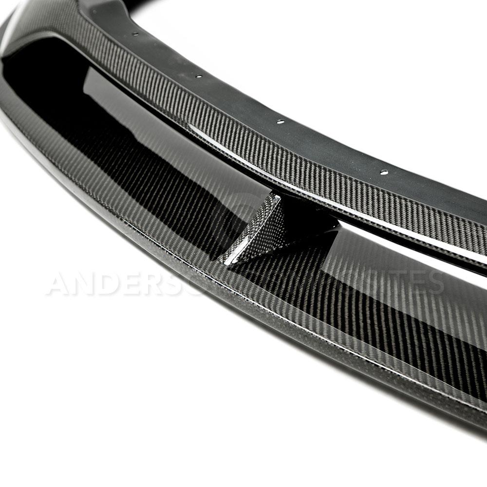 Anderson Composites AC-FL15FDMU-AR Type-AR Carbon Fiber Front Chin Splitter For 2015-2017 Ford Mustang