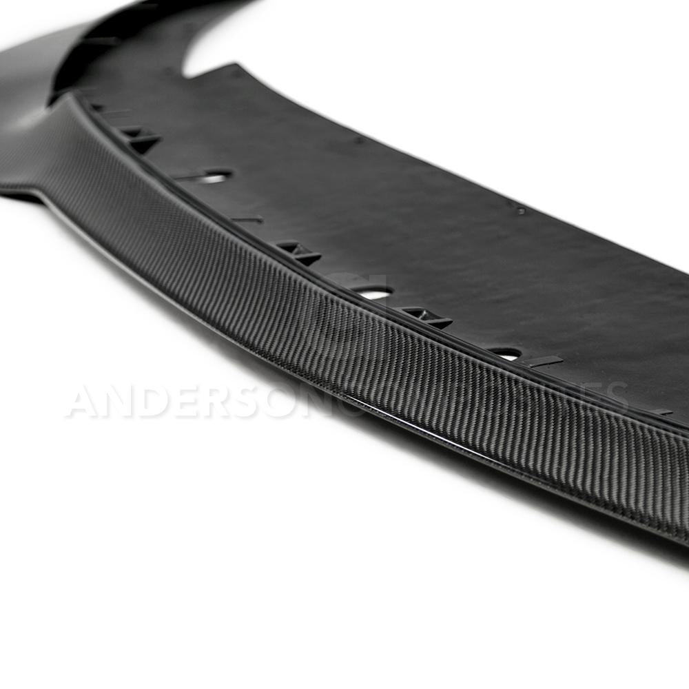 Anderson Composites AC-FL15MU350R Carbon Fiber Front Splitter For 2015-2020 Ford Mustang GT350R (1PC)