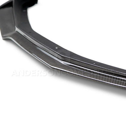 Anderson Composites AC-FL16CHCAM-AZ Type-AZ Carbon Fiber Front Chin Spoiler For 2016-2021 Chevrolet Camaro SS