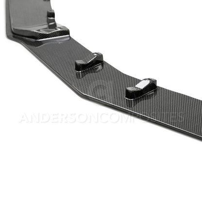 Anderson Composites AC-FL19CHCAMSS-SS Type-SS Carbon Fiber Front Chin Spoiler For 2019-2021 Chevrolet Camaro SS (lower)