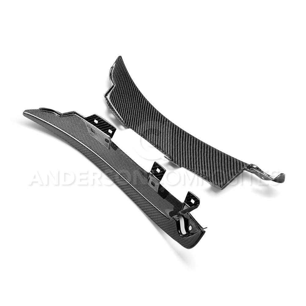 Anderson Composites AC-FSG15MU350 Carbon Fiber Rear Splash Guards For 2015-2020 Ford Mustang Shelby GT350