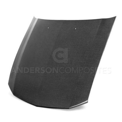 Anderson Composites AC-HD0506FDMU-OE Type-OE Carbon Fiber Hood For 2005-2009 Ford Mustang