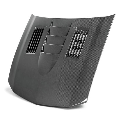 Anderson Composites AC-HD0506FDMU-SS Type-SS Carbon Fiber Hood For 2005-2009 Ford Mustang