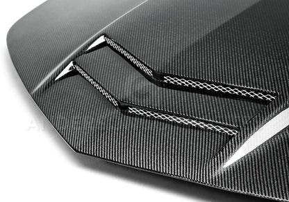 Anderson Composites AC-HD1011CHCAM-TT Type-TT Carbon Fiber Hood For 2010-2015 Chevrolet Camaro