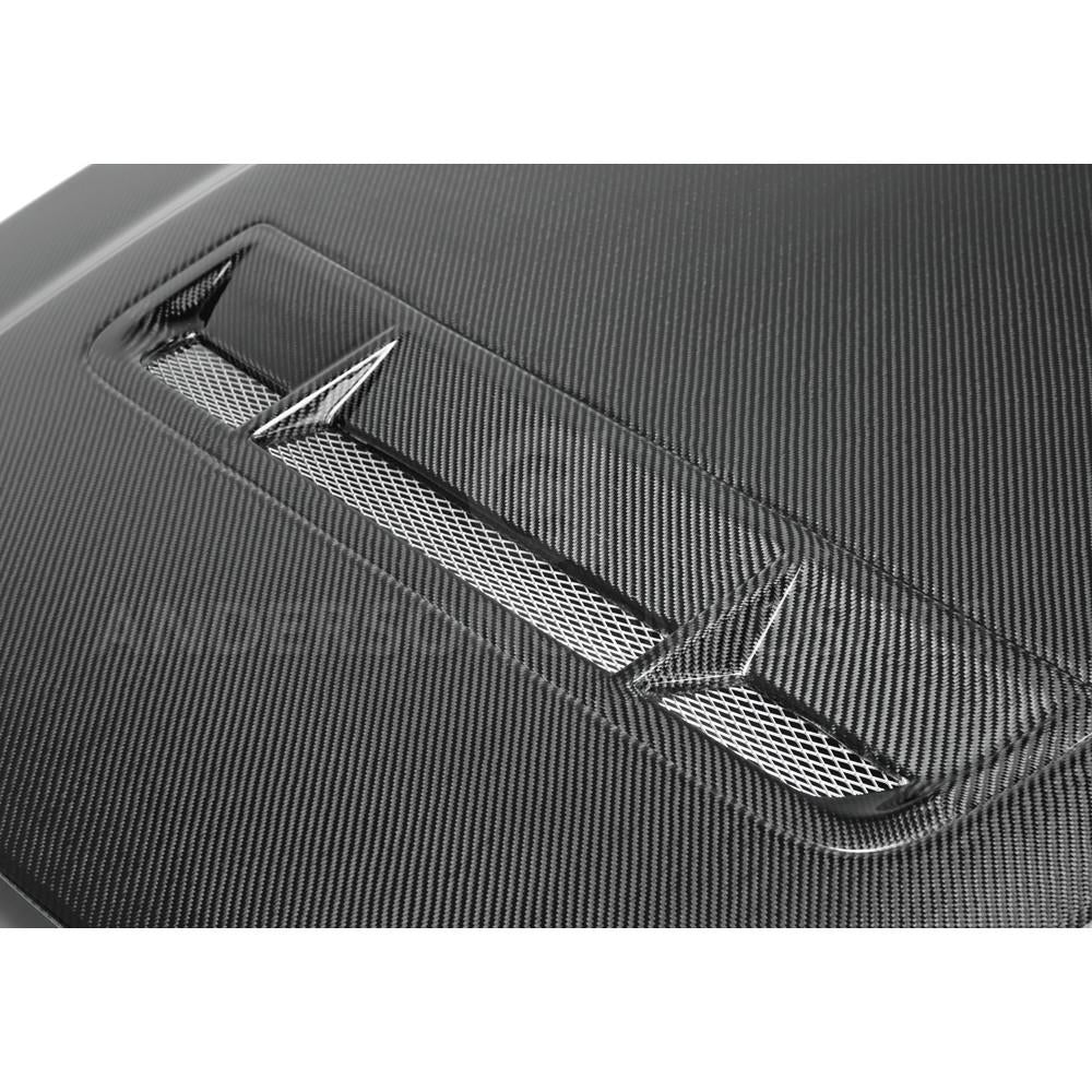 Anderson Composites AC-HD1011FDMU-GT Type-GT Carbon Fiber Hood For 2010-2014 Shelby GT500 And 2013-2014 Ford Mustang