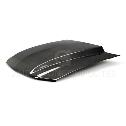 Anderson Composites AC-HD10FDMU-CJ Type-CJ Carbon Fiber Cowl Hood For 2010-2012 Ford Mustang