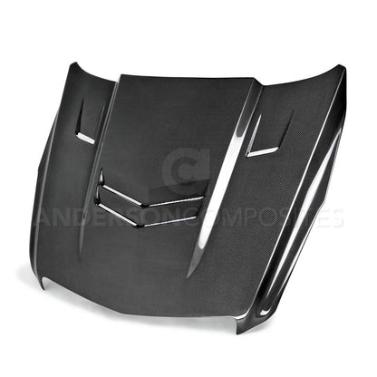 Anderson Composites AC-HD13CAATS-VT Type-VT Carbon Fiber Hood For 2013-2015 Cadillac ATS