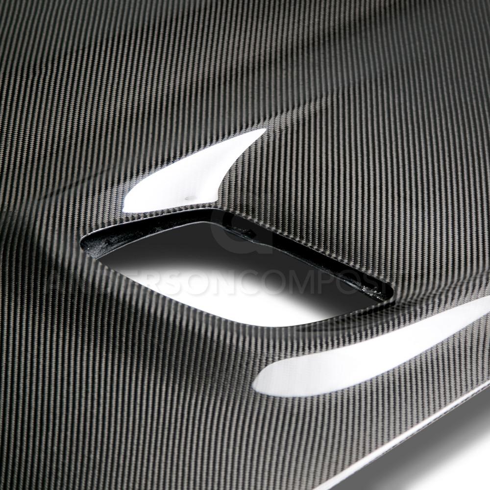 Anderson Composites AC-HD15DGCHHC-OE Type-OE Carbon Fiber Hood For 2015-2019 Dodge Challenger Hellcat