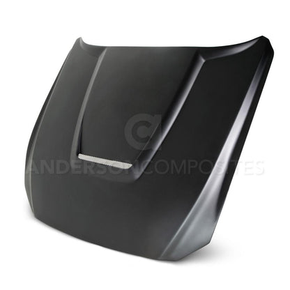 Anderson Composites AC-HD15FDMU-GR-GF Type-GR (GT350 Style) Fiberglass Hood For 2015-2017 Ford Mustang