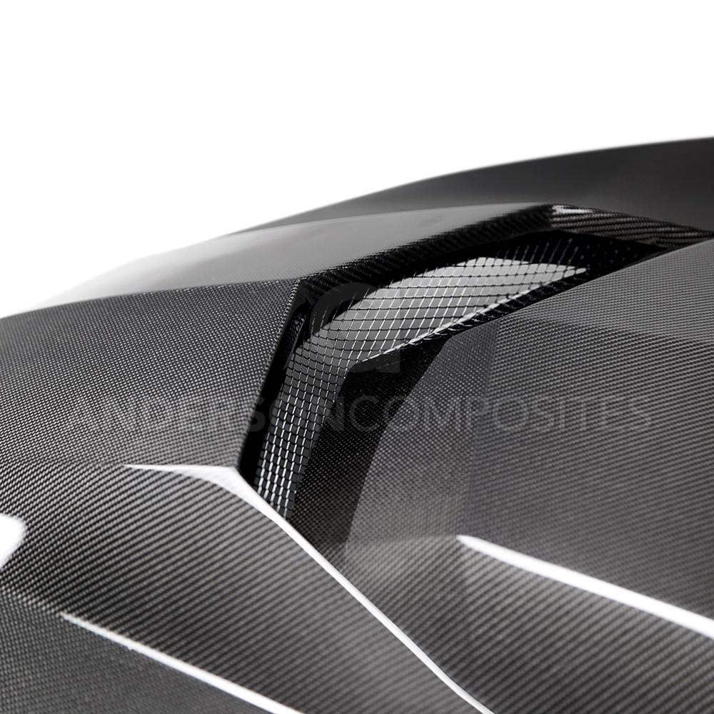 Anderson Composites AC-HD16CHCAM-AZ-DS Type-AZ Double Sided Carbon Fiber Hood For 2016-2021 Chevrolet Camaro