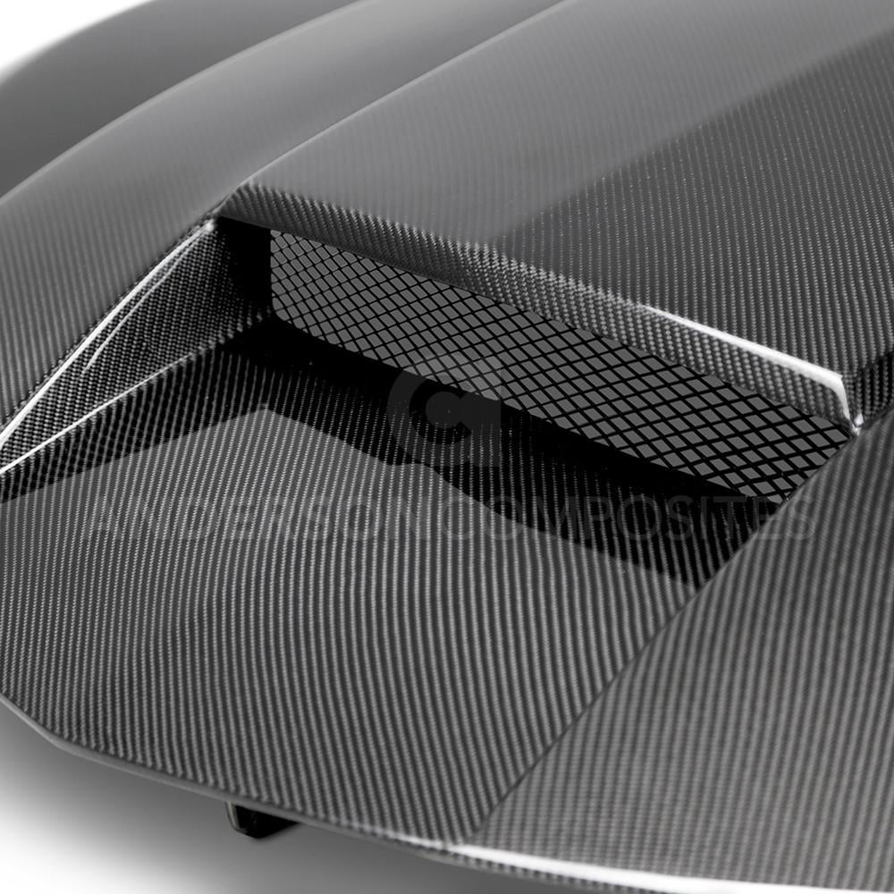 Anderson Composites AC-HD16CHCAM-CP-DS Type-CP Double Sided Carbon Fiber Hood For 2016-2021 Chevrolet Camaro