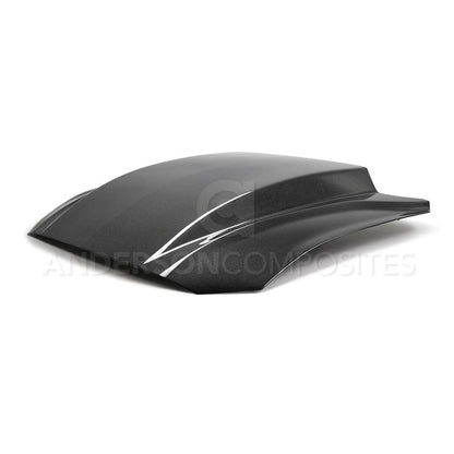 Anderson Composites AC-HD18FDMU-CJ-DS Type-CJ Double Sided Carbon Fiber 4 Inch Cowl Hood For 2018-2020 Ford Mustang