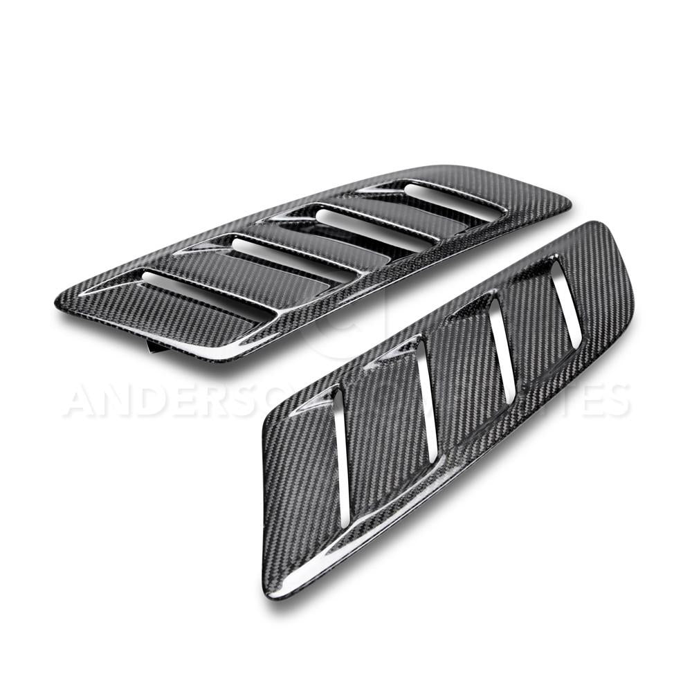 Anderson Composites AC-HV15FDMUGT-AB Type-AB Carbon Fiber Hood Vents For 2015-2017 Ford Mustang GT