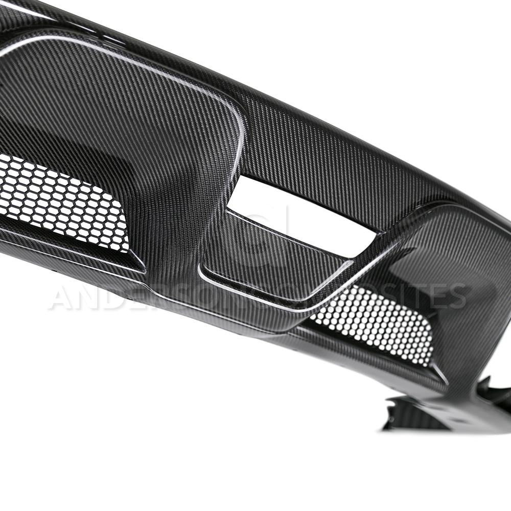 Anderson Composites AC-RL15MU350 Carbon Fiber Rear Diffuser For 2015-2020 Ford Mustang Shelby GT350 & GT350R