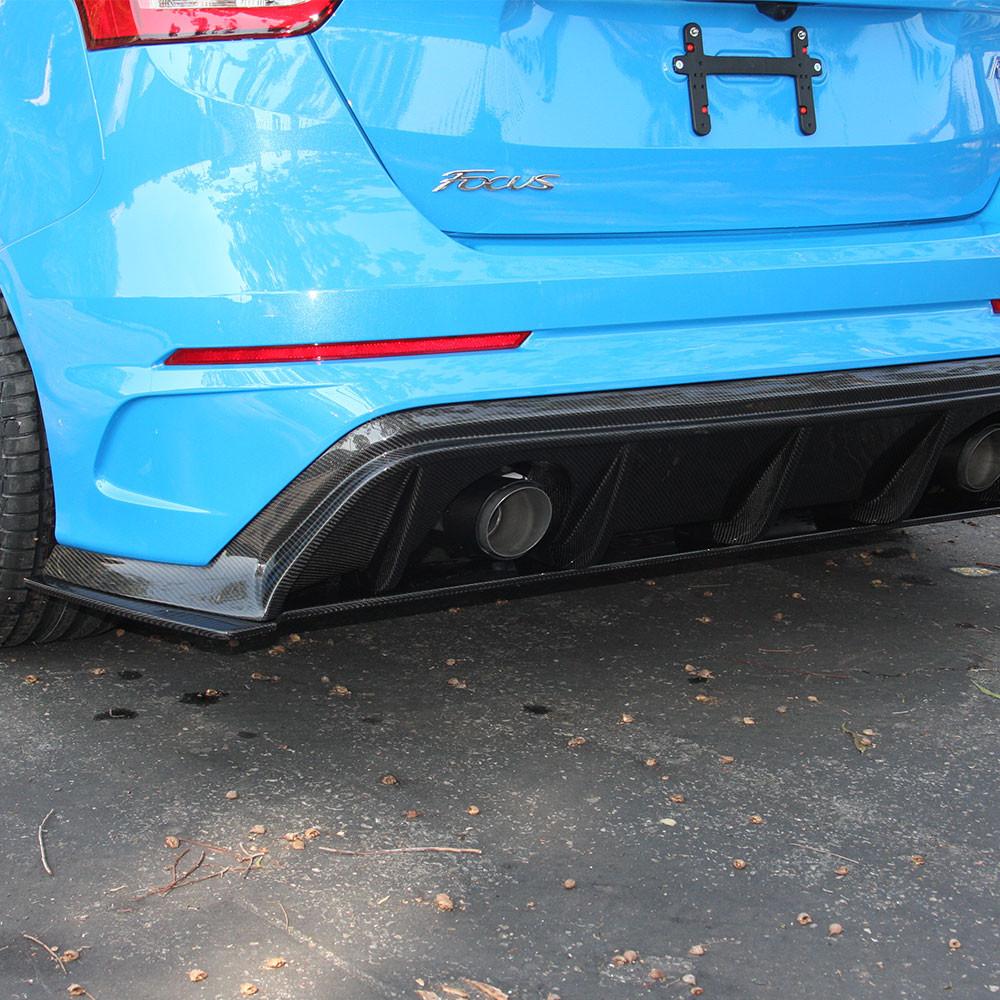 Anderson Composites AC-RL16FDFO-AR Type-AR Carbon Fiber Rear Diffuser For 2016-2018 Ford Focus RS