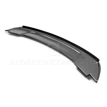 Anderson Composites AC-RS15FDMU-ST Type-ST Carbon Fiber Track Pack Style Rear Spoiler With Adjustable Wicker Bill  For 2015-2020 Ford Mustang