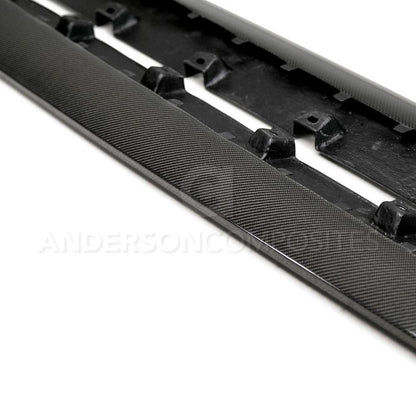 Anderson Composites AC-SS15FDMU-GR Type-GR (GT350 Style) Carbon Fiber Side Rocker Panel Splitter For 2015-2020 Ford Mustang