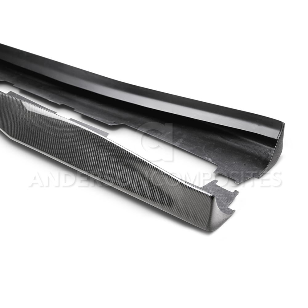 Anderson Composites AC-SS16CHCAM-AZ Type-AZ Carbon Fiber Rocker Panel For 2016-2021 Chevrolet Camaro