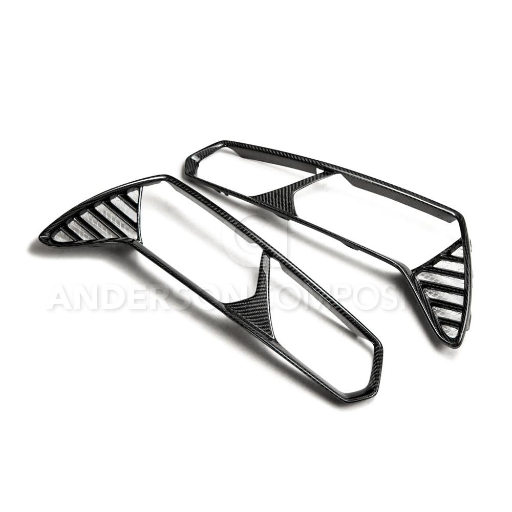 Anderson Composites AC-TLB14CHC7 Carbon Fiber Taillight Bezels For 2014-2019 Chevrolet Corvette C7 Stingray/Z06