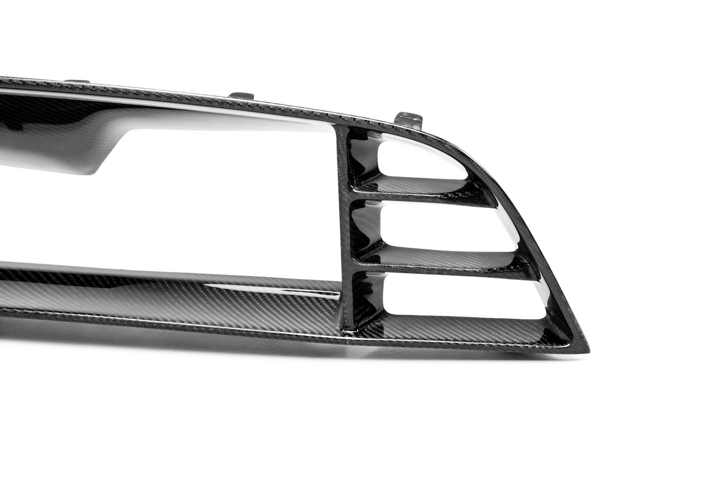 Anderson Composites AC-UG1213FDGT Carbon Fiber Front Upper Grille For 2013-2014 Ford Shelby GT500 With No Cobra Emblem Placeholder