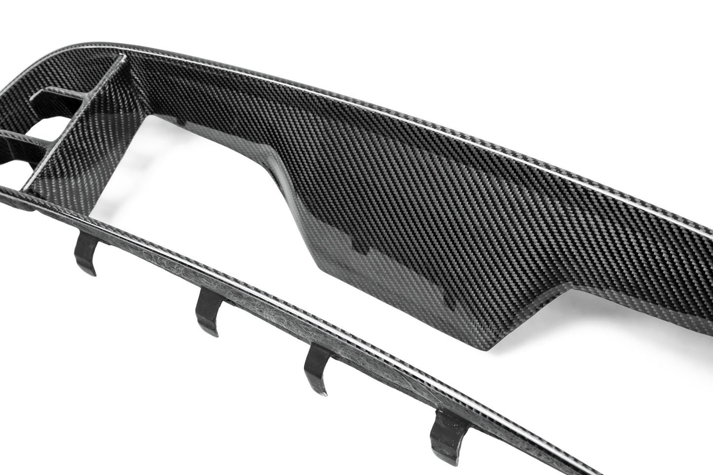 Anderson Composites AC-UG1213FDGT Carbon Fiber Front Upper Grille For 2013-2014 Ford Shelby GT500 With No Cobra Emblem Placeholder