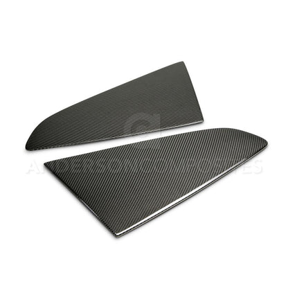 Anderson Composites AC-WL15FDMU-F Type-F Carbon Fiber Window Louvers For 2015-2020 Ford Mustang