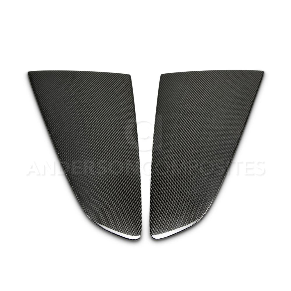 Anderson Composites AC-WL15FDMU-F Type-F Carbon Fiber Window Louvers For 2015-2020 Ford Mustang