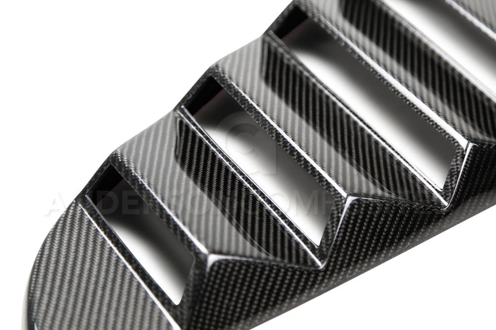 Anderson Composites AC-WL15FDMU-V Type-V Carbon Fiber Window Louvers For 2015-2020 Ford Mustang