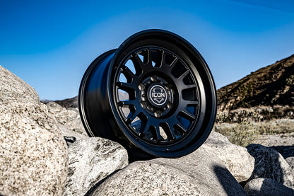 ICON Alloys Anza Satin Black 17 X 8.5 / 6 X 5.5 25mm Offset 5.75" BS