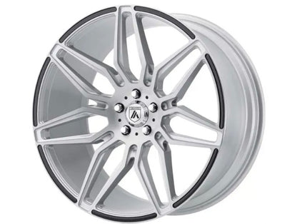 Asanti Black ABL-11 Brushed Silver W/Carbon Fiber Inserts 22x10.5 5x120.00 35
