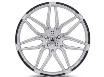 Asanti Black ABL-11 Brushed Silver W/Carbon Fiber Inserts 22x10.5 5x120.00 35