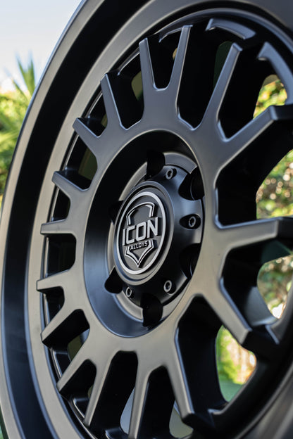 ICON Alloys Anza Satin Black 17 X 8.5 / 5 X 150 25mm Offset 5.75" BS