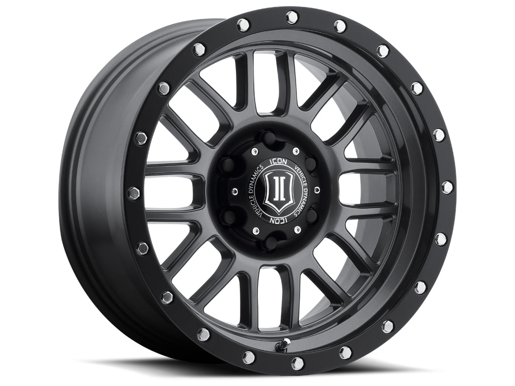 ICON ALLOYS ALPHA GUN MTL - 17 X 8.5 / 6 X 5.5 / 0MM / 4.75" BS