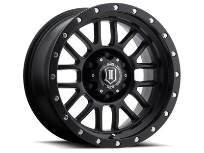 ICON ALLOYS ALPHA SAT BLK - 17 X 8.5 / 6 X 5.5 / 0MM / 4.75" BS