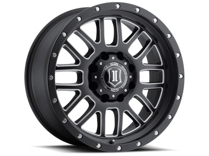 ICON ALLOYS ALPHA SAT BLK MILL WIN - 20 X 9 / 5 X 150 / 16MM / 5.625" BS