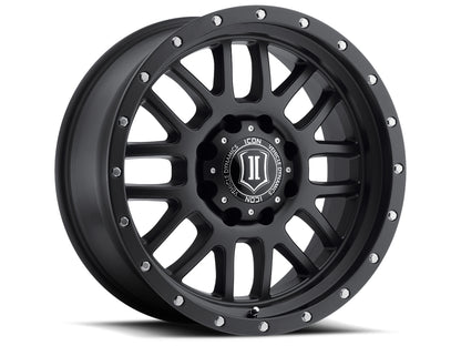 ICON ALLOYS ALPHA SAT BLK - 20 X 9 / 8 X 180 / 12MM / 5.5" BS