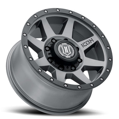ICON ALLOYS REBOUND HD TITANIUM - 17 X 8.5 / 8 X 170 / 6MM / 5" BS