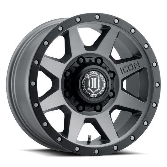ICON ALLOYS REBOUND HD TITANIUM - 17 X 8.5 / 8 X 170 / 6MM / 5" BS