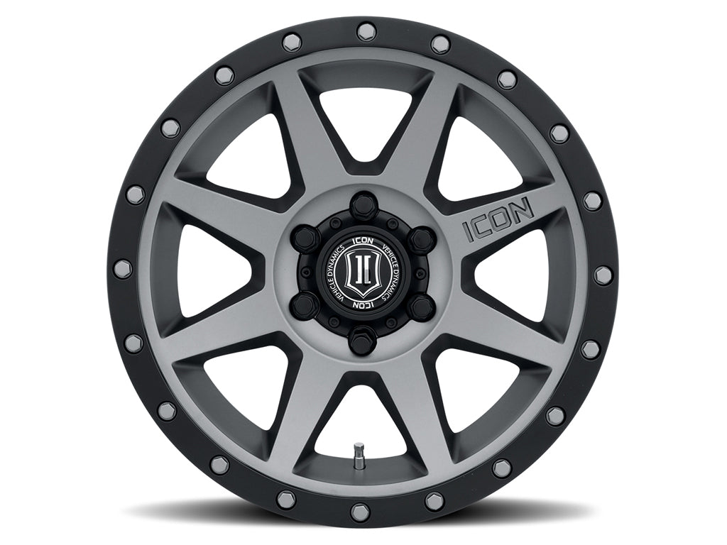 ICON ALLOYS REBOUND TITANIUM -18 X 9 / 5 X 5" / -12MM / 4.5" BS